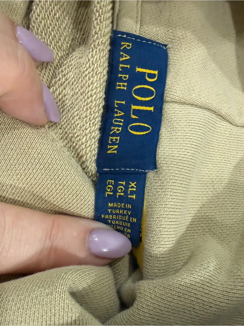 Ralph Lauren Polo Beige Hoodie